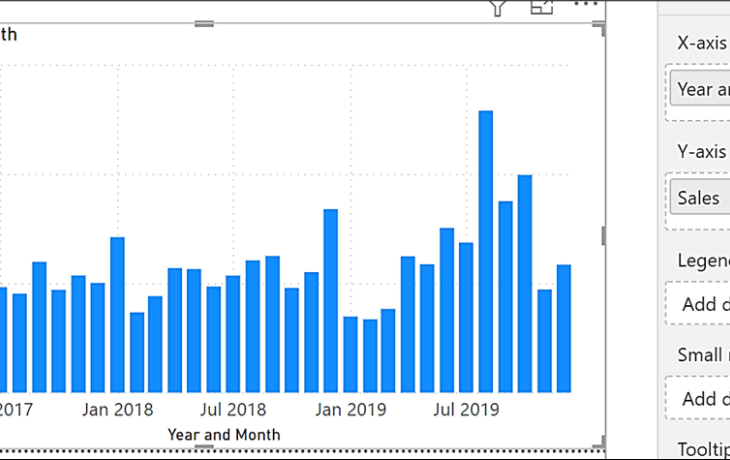 Column Chart with continuous X Axis